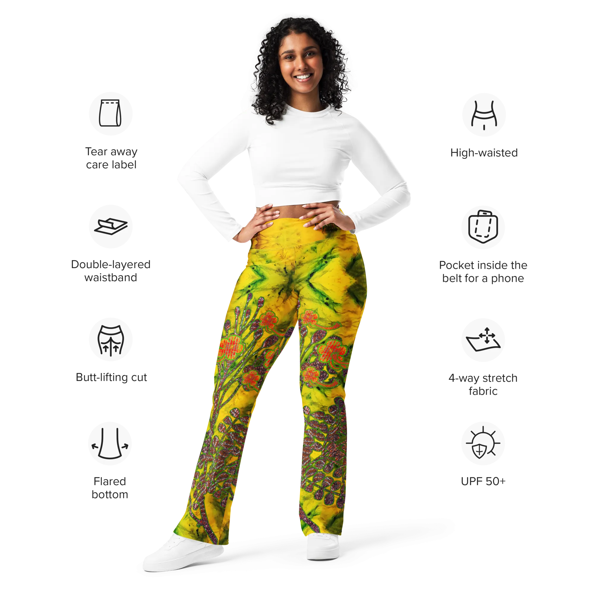 Flare Leggings (Her/Muliebris)(WindSong Flower) RJSTH@Fabric#1 RJSTHW2024 RJS