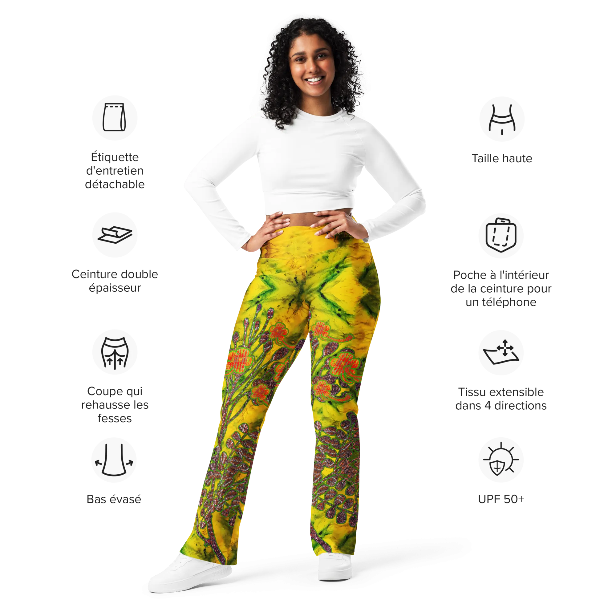 Flare Leggings (Her/Muliebris)(WindSong Flower) RJSTH@Fabric#1 RJSTHW2024 RJS