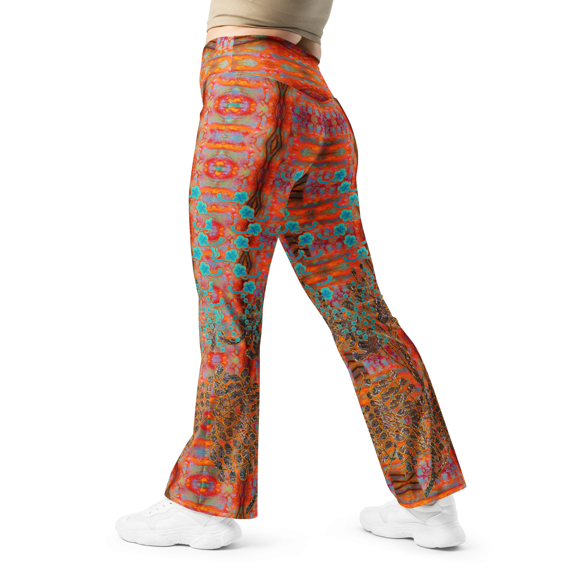 Flare Leggings (Her/Muliebris)(WindSong Flower) RJSTH@Fabric#12 RJSTHW2024 RJS