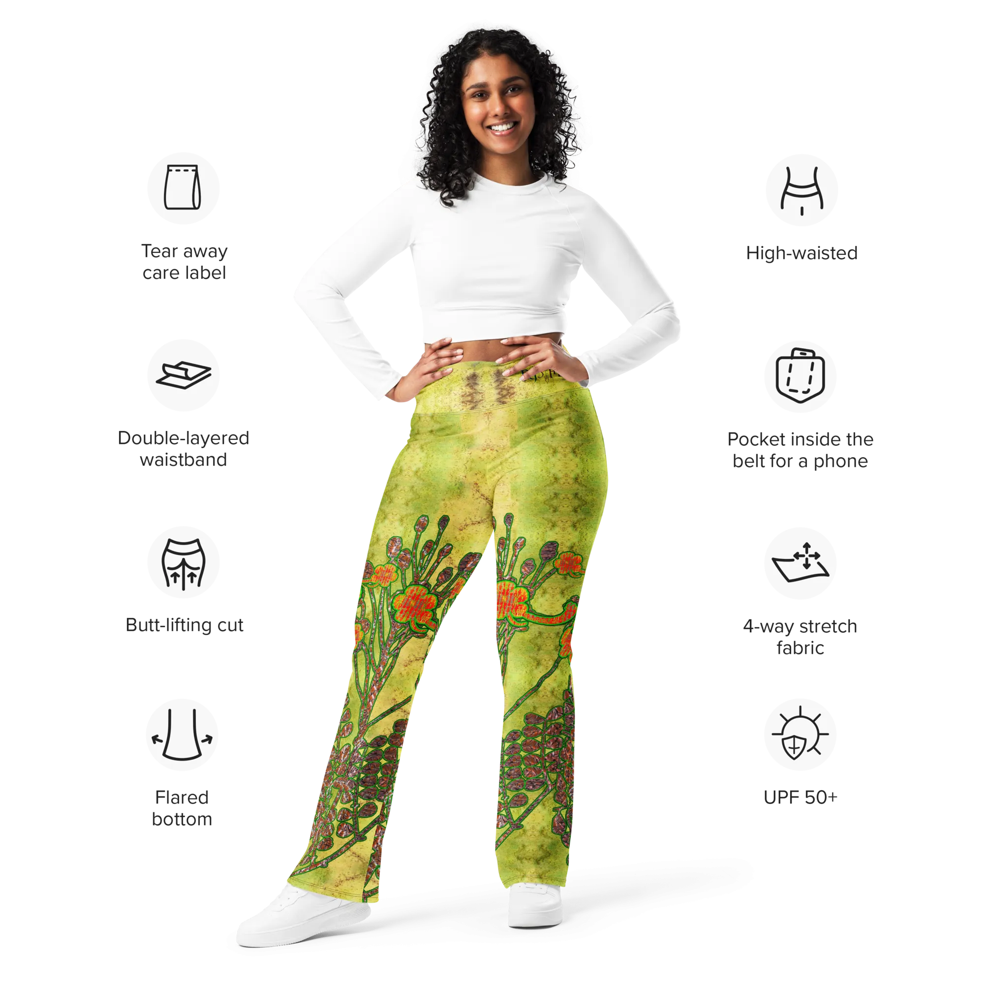 Flare Leggings (Her/Muliebris)(WindSong Flower) RJSTH@Fabric#2 RJSTHW2024 RJS