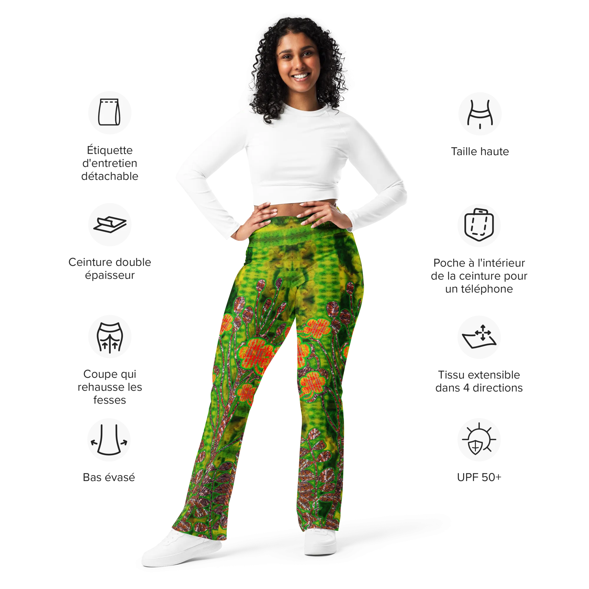Flare Leggings (Her/Muliebris)(WindSong Flower) RJSTH@Fabric#3 RJSTHW2024 RJS