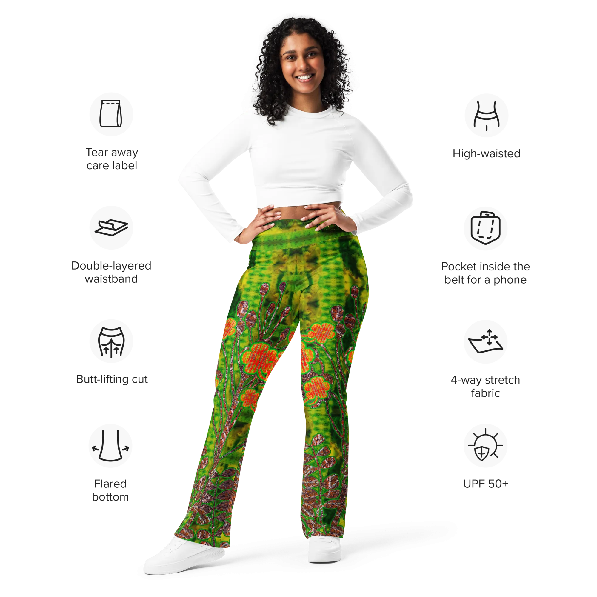 Flare Leggings (Her/Muliebris)(WindSong Flower) RJSTH@Fabric#3 RJSTHW2024 RJS