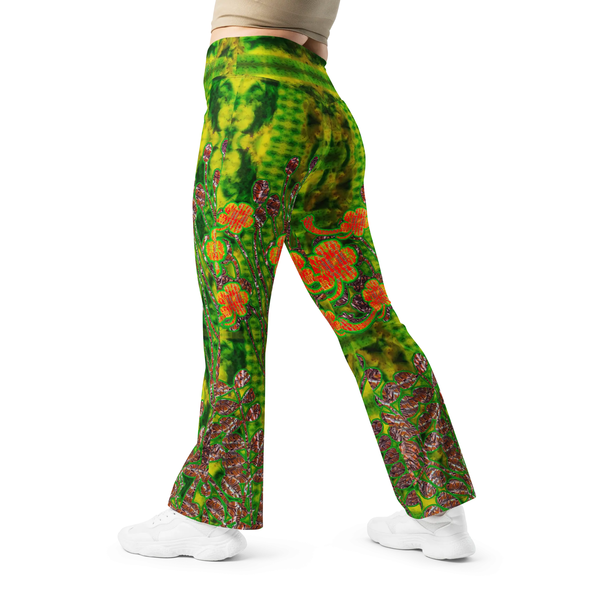 Flare Leggings (Her/Muliebris)(WindSong Flower) RJSTH@Fabric#3 RJSTHW2024 RJS