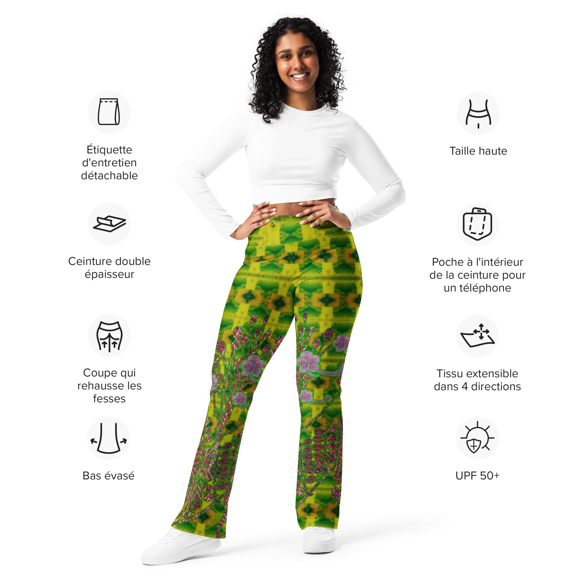 Flare Leggings (Her/Muliebris)(WindSong Flower) RJSTH@Fabric#5 RJSTHW2024 RJS
