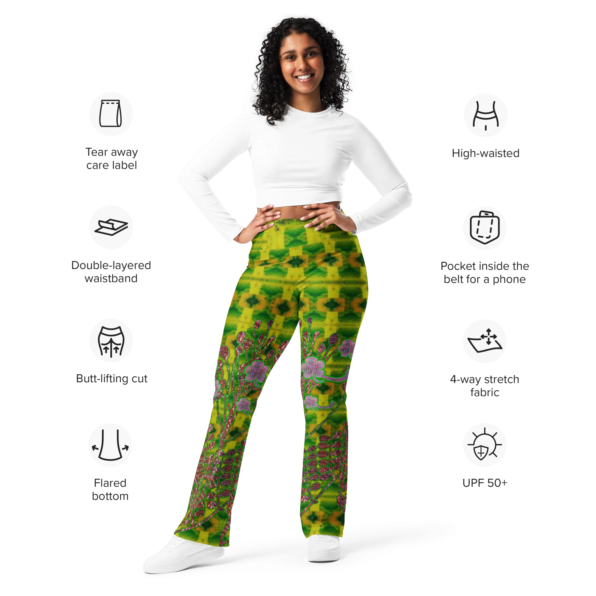 Flare Leggings (Her/Muliebris)(WindSong Flower) RJSTH@Fabric#5 RJSTHW2024 RJS