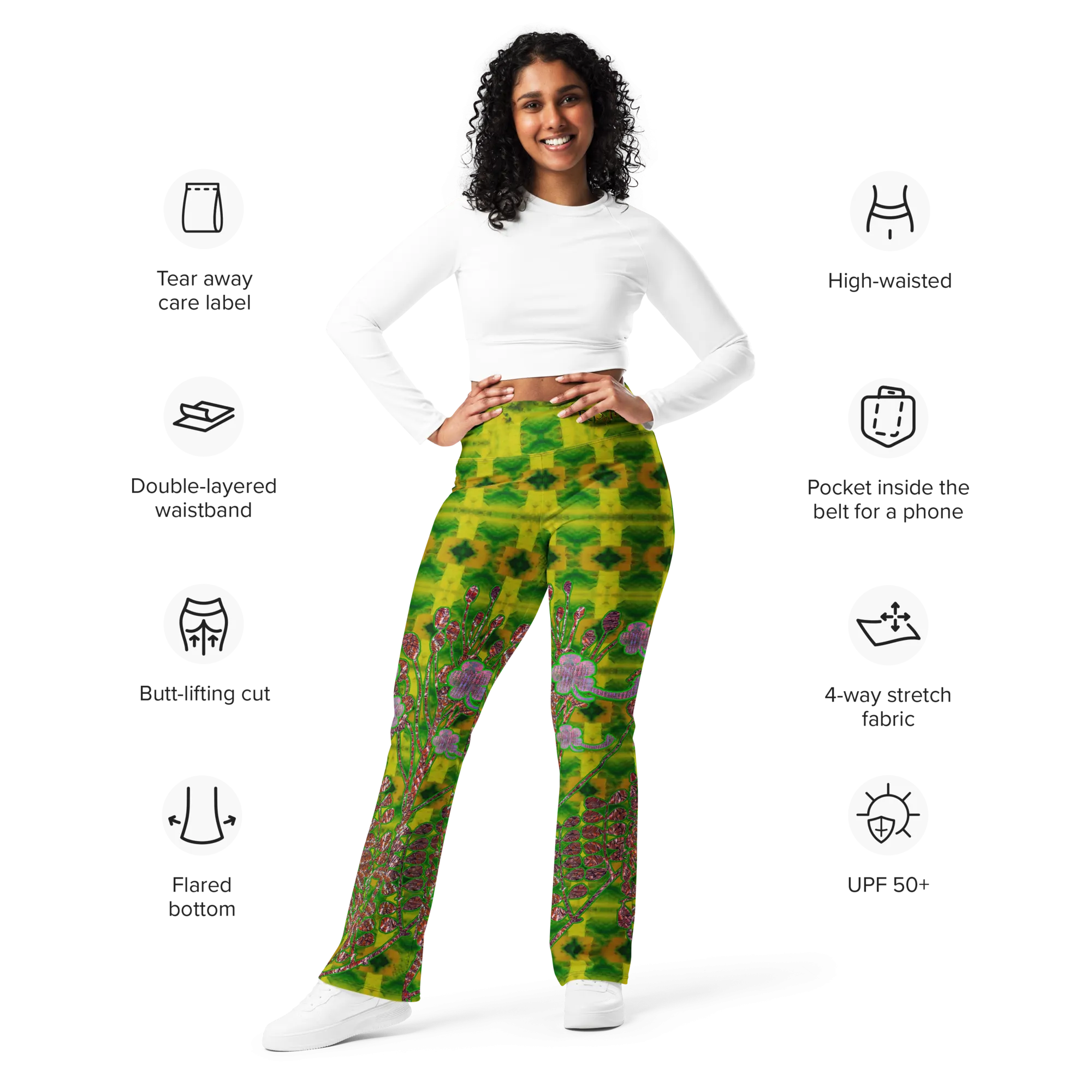 Flare Leggings (Her/Muliebris)(WindSong Flower) RJSTH@Fabric#5 RJSTHW2024 RJS