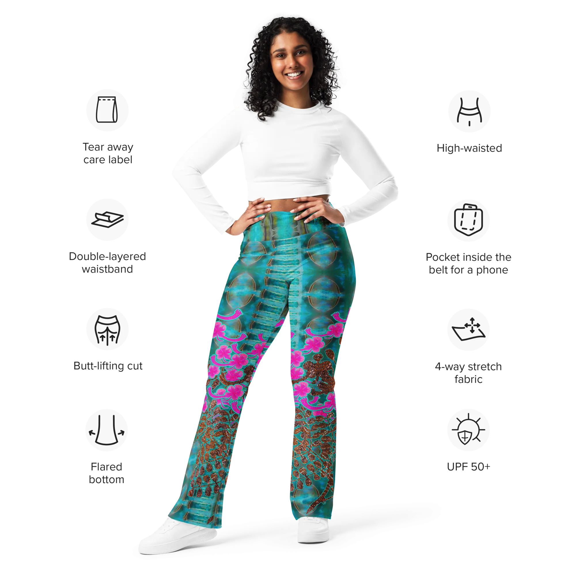 Flare Leggings (Her/Muliebris)(WindSong Flower) RJSTH@Fabric#8 RJSTHW2024 RJS