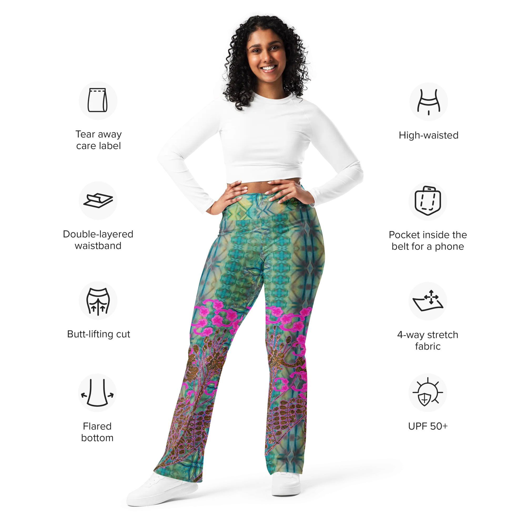 Flare Leggings (Her/Muliebris)(WindSong Flower) RJSTH@Fabric#9 RJSTHW2024 RJS