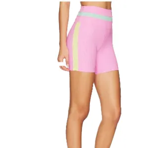 FREE PEOPLE BEACH RIOT Women Small Pastel Colorblock Samantha Short Athletic NEW