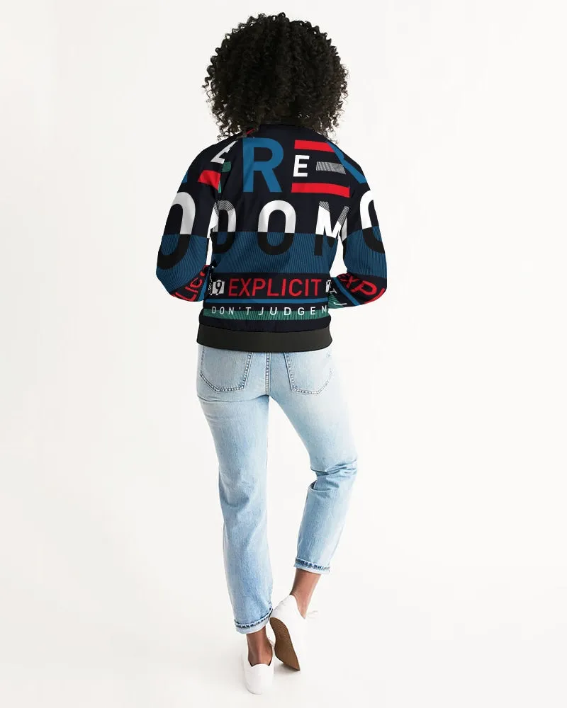 Freedom Collection Women's Athleisure Bomber Jacket