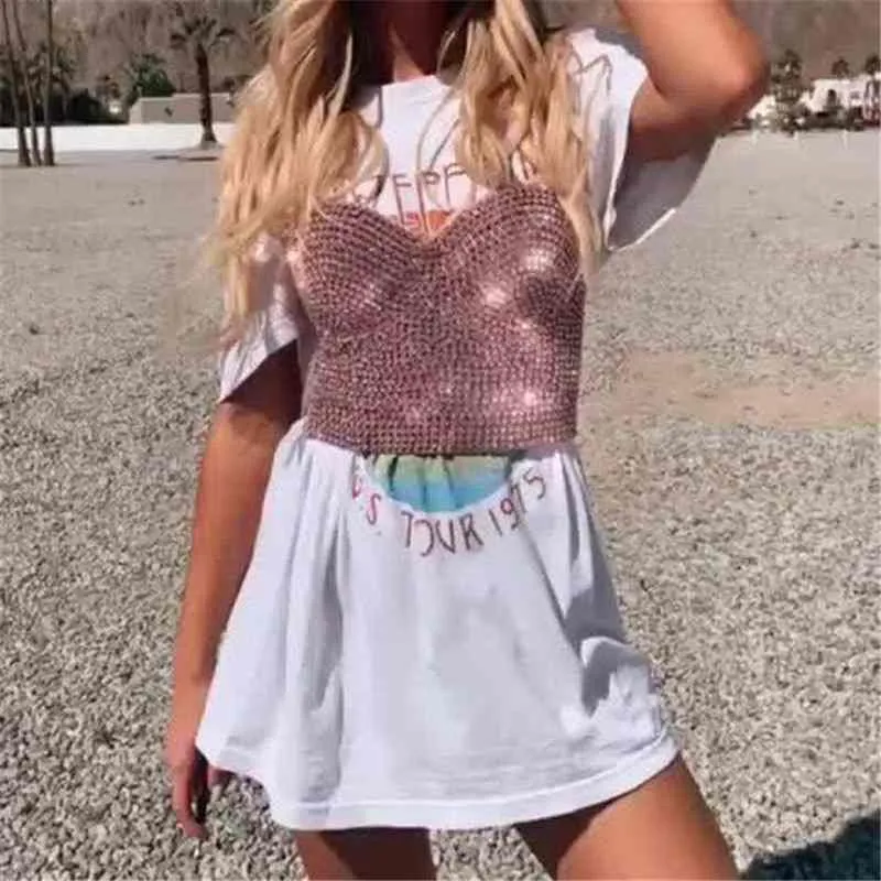 Full Crystal Bralette Cami