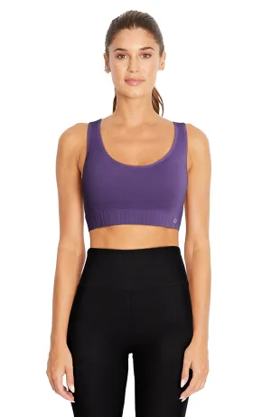 Geo Mesh Seamless Bra (Imperial Purple)