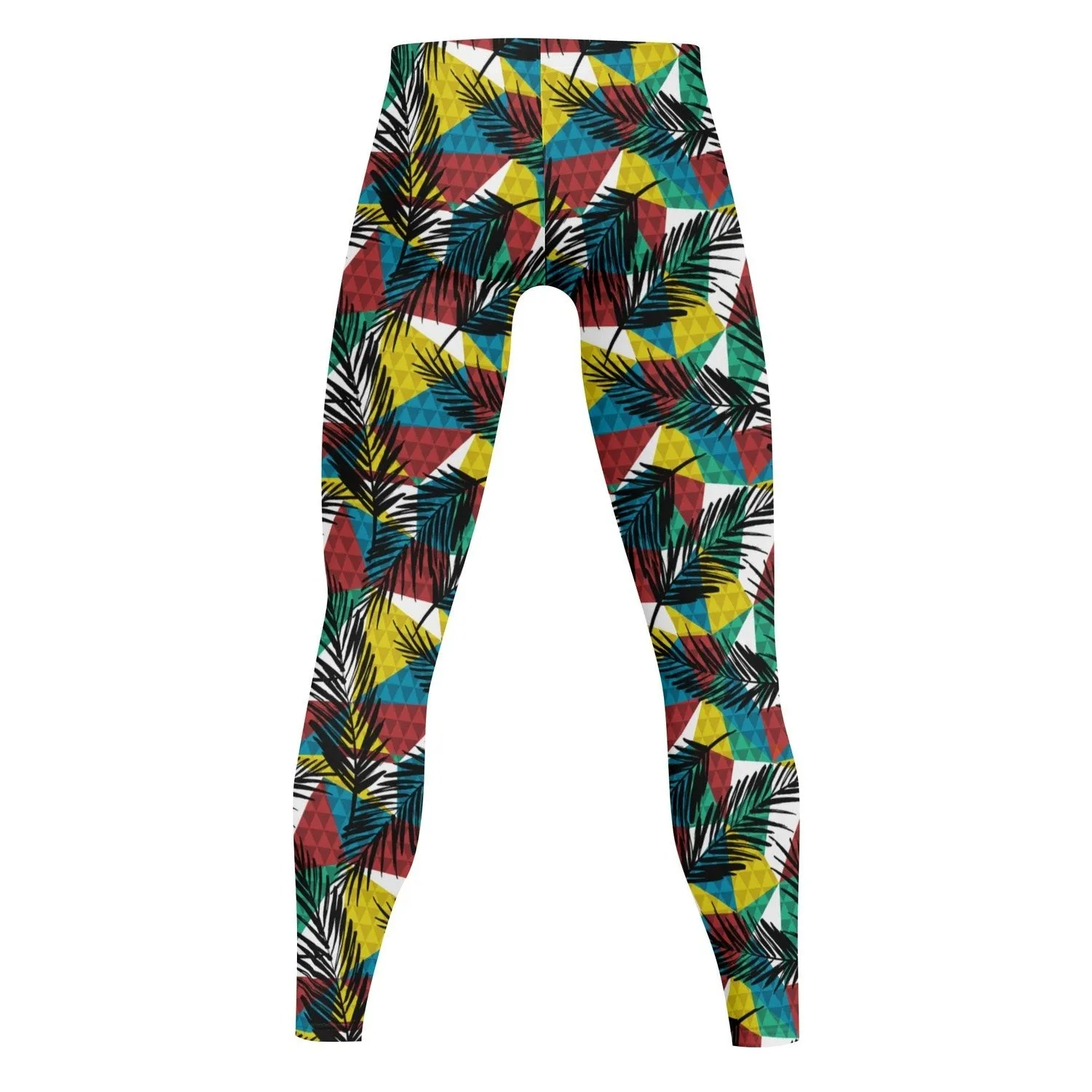 Geometic Tropical  Men's All Over Print Sports Leggings