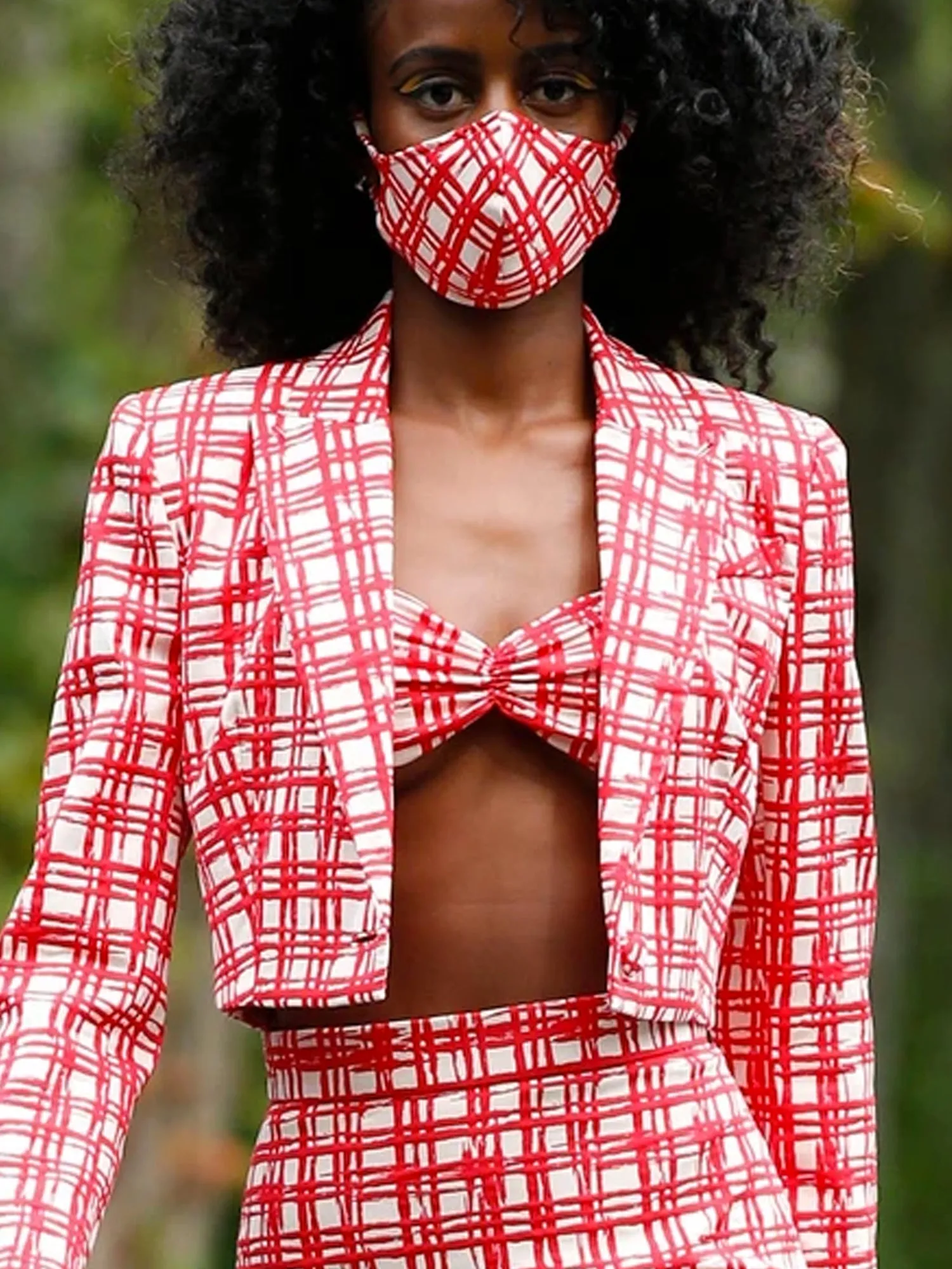 Gingham Bra Top