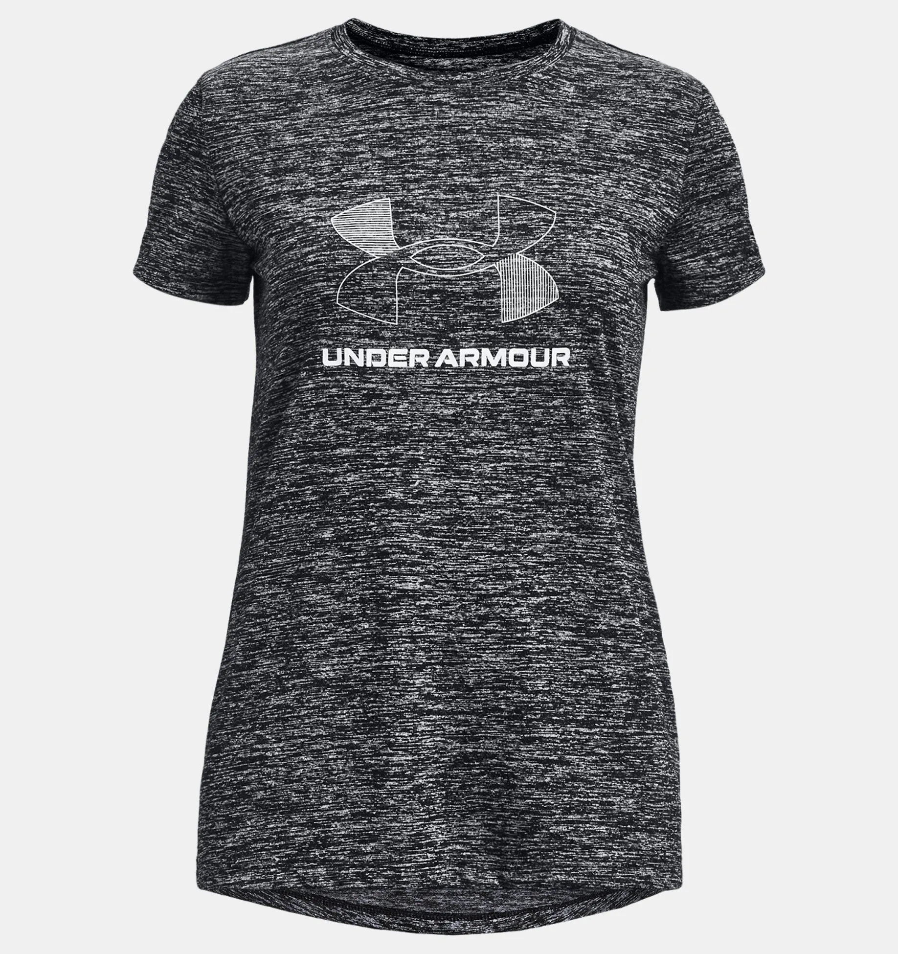 Girls' UA Tech Twist Big Logo Short Sleeve