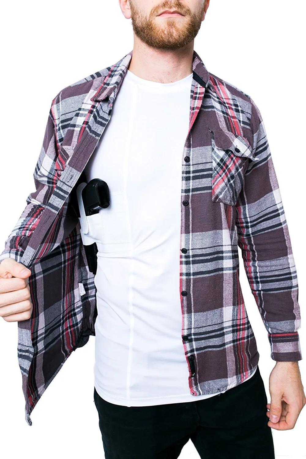 Graystone Gun Holster Tank Top Shirt Men - Easy Reach Gun Concealment Sleeveless Top Tank CCW Shirt