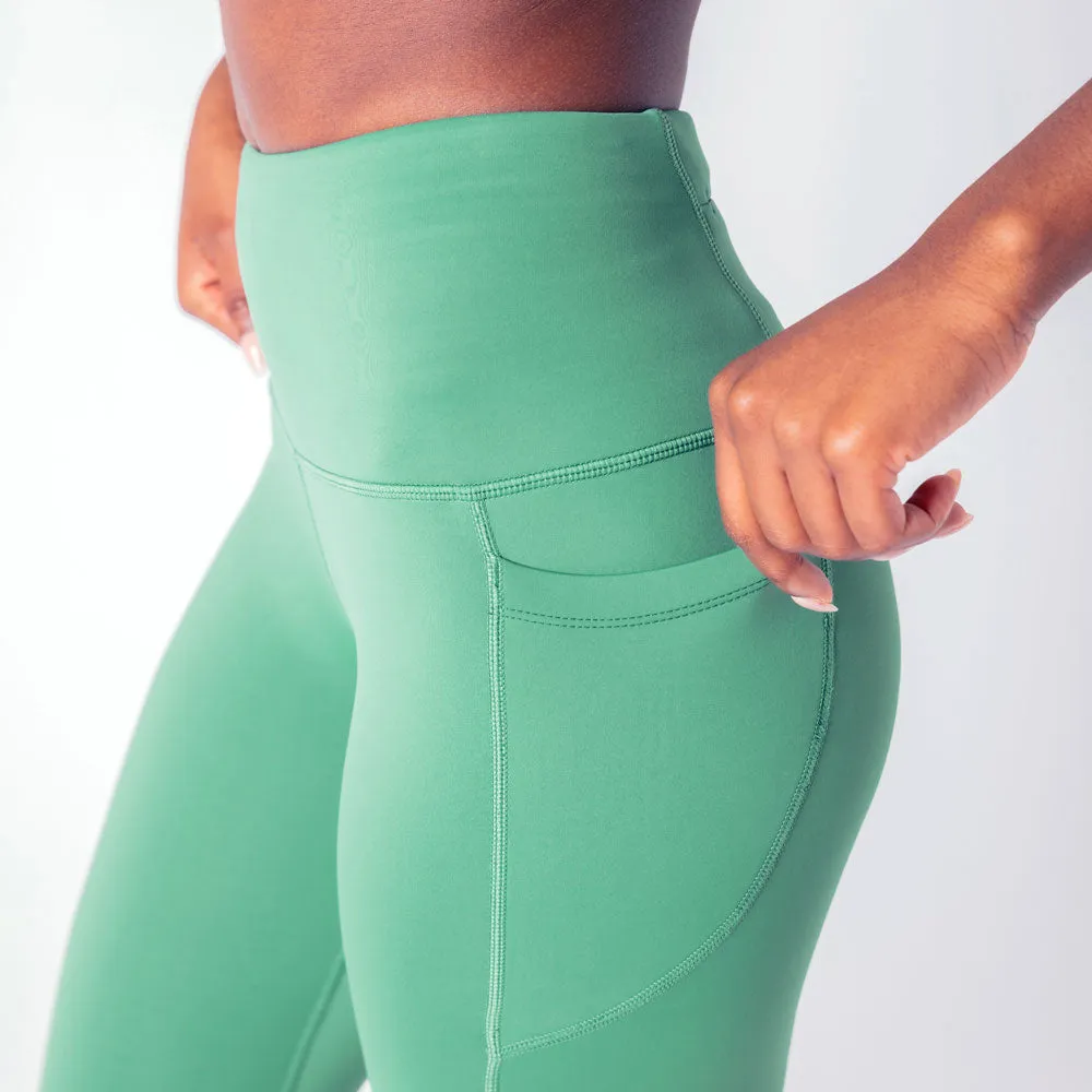 High Rise Genesis Leggings - Emerald Green