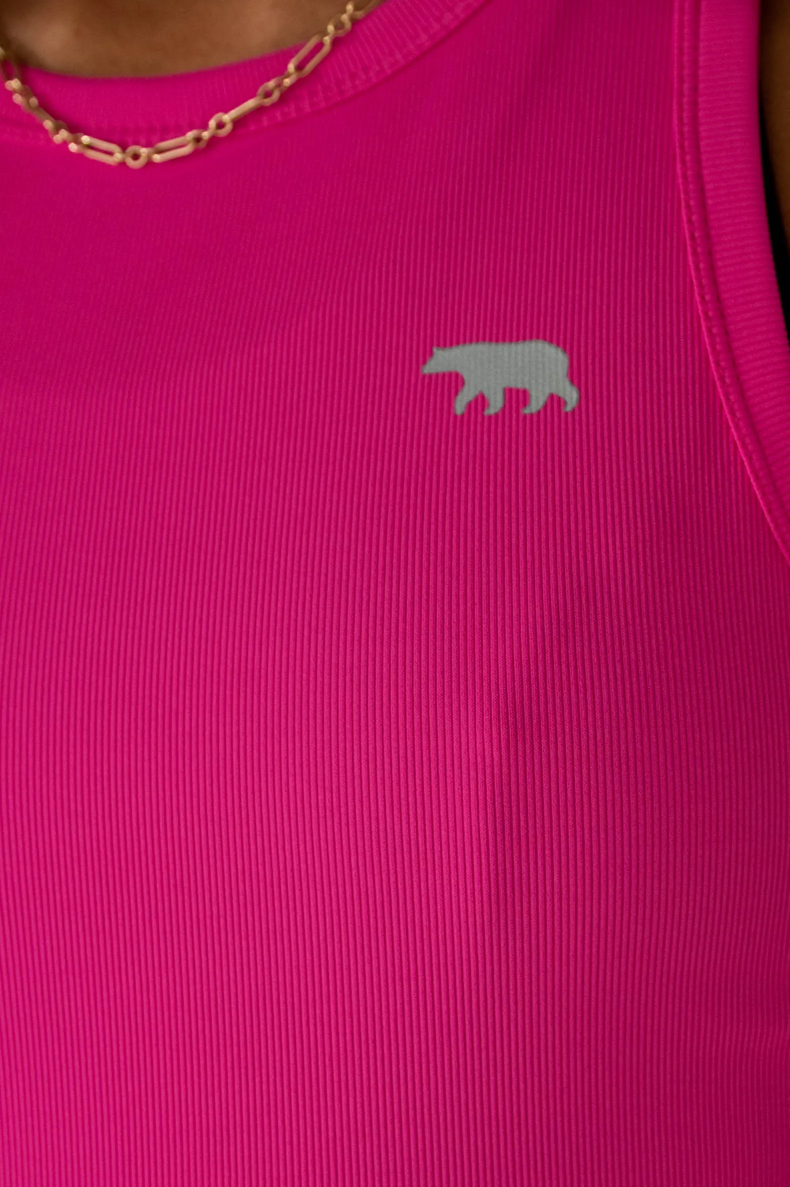 Highline Rib Workout Tank - Raspberry
