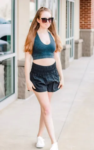 Hit the Ground Running Shorts in Black
