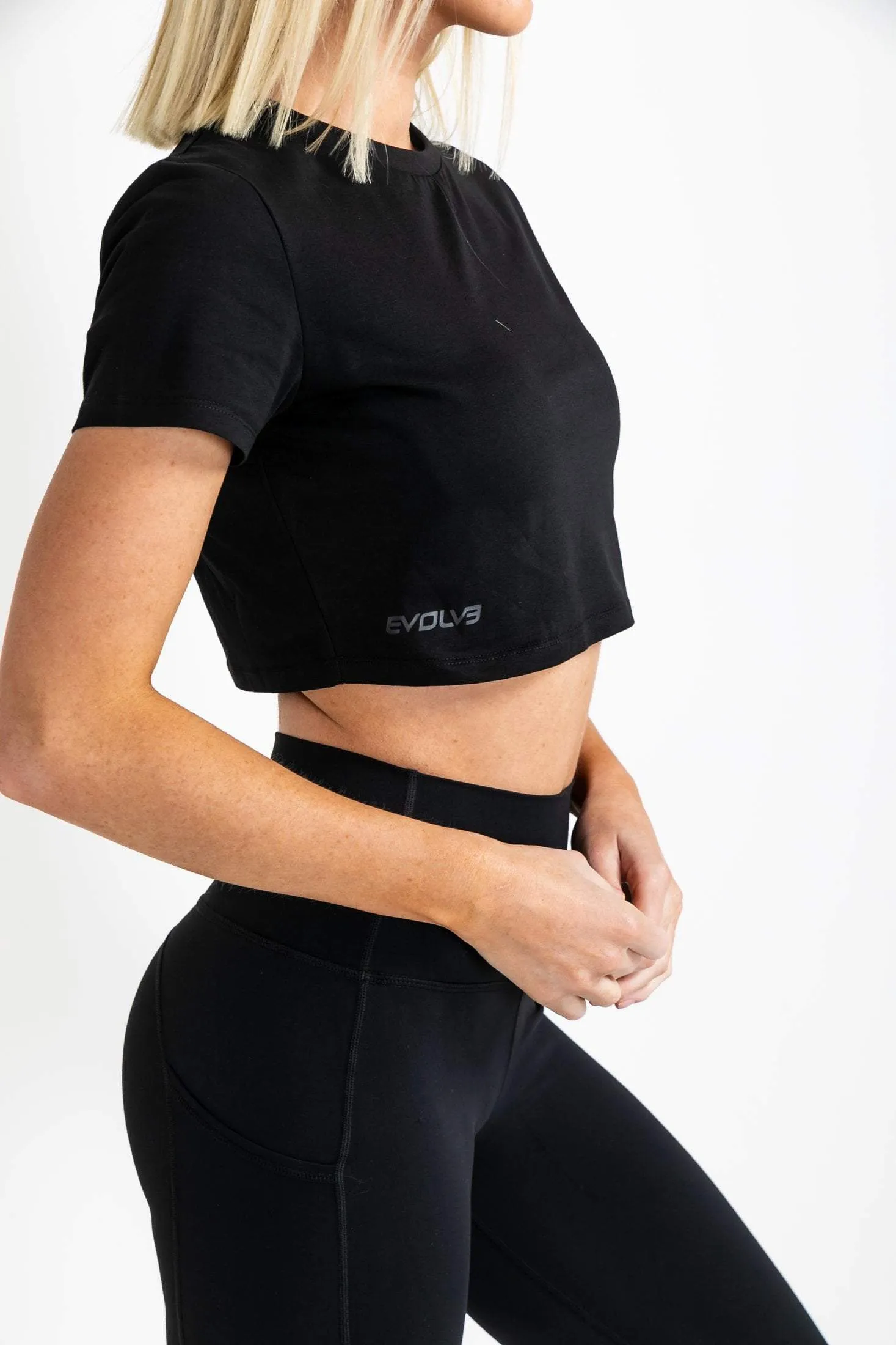 Icon Crop Top - Black