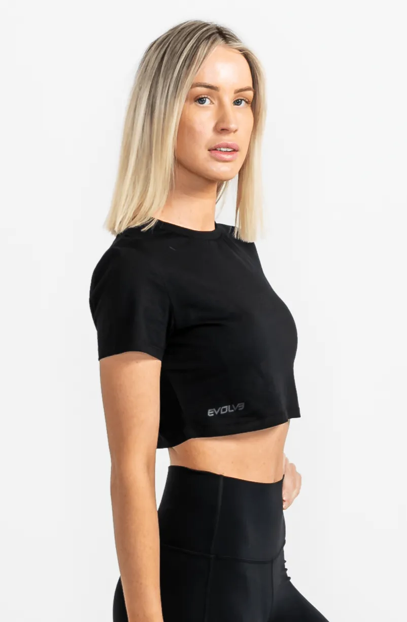 Icon Crop Top - Black