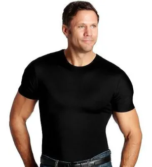 INSTASLIM Compression Mens Slimming Crew Neck Under Shirt All Sizes Colors NEW