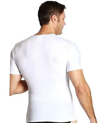 INSTASLIM Compression Mens Slimming Crew Neck Under Shirt All Sizes Colors NEW