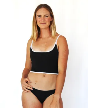 Jessie Hybrid Top - Black