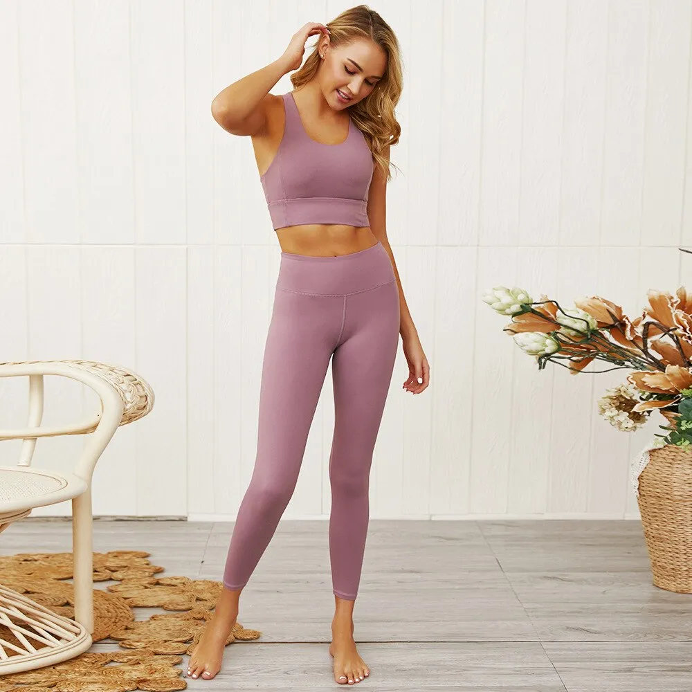 Kaminsky Fitness Women Suit Seamless Sports Set Workout