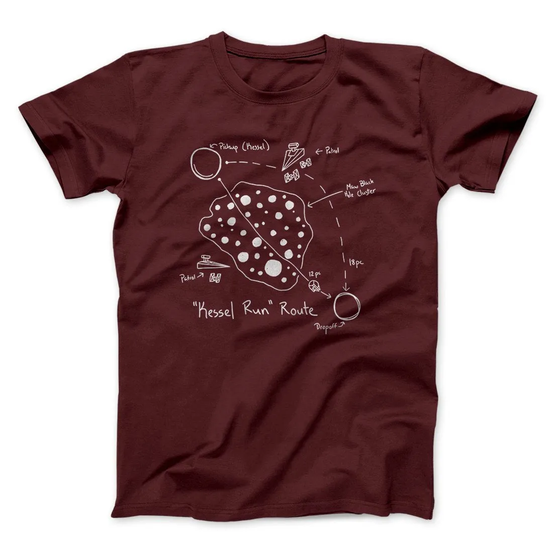 Kessel Run Directions Funny Movie Men/Unisex T-Shirt
