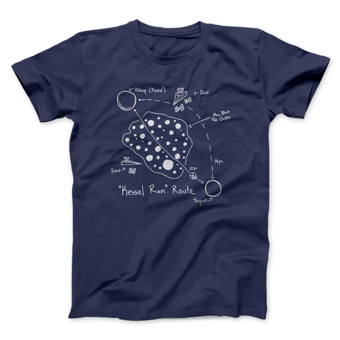 Kessel Run Directions Funny Movie Men/Unisex T-Shirt