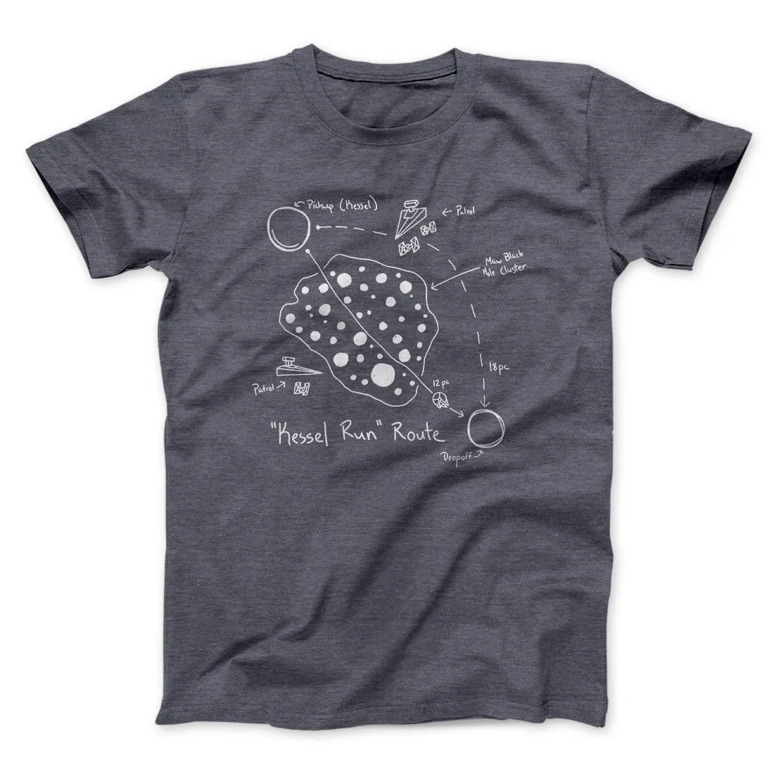 Kessel Run Directions Funny Movie Men/Unisex T-Shirt