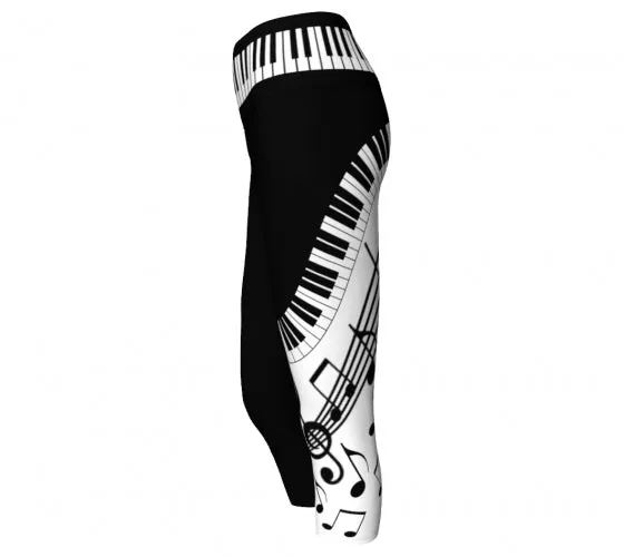 Keys - Music Yoga Capris