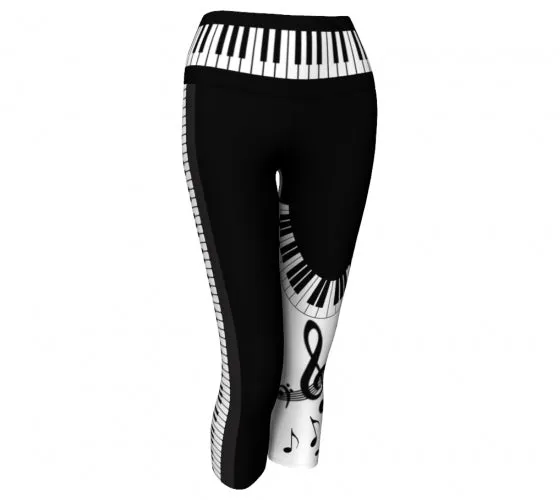 Keys - Music Yoga Capris