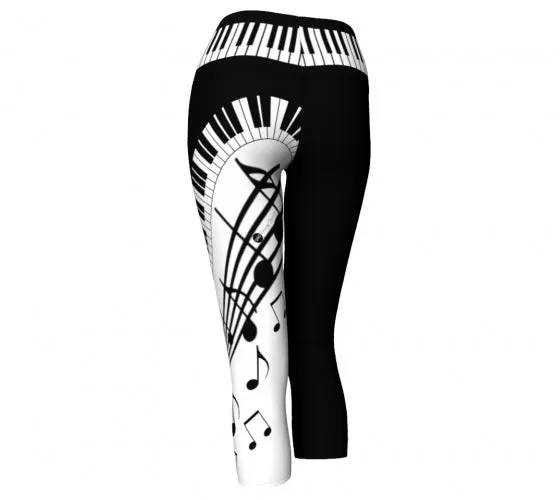 Keys - Music Yoga Capris