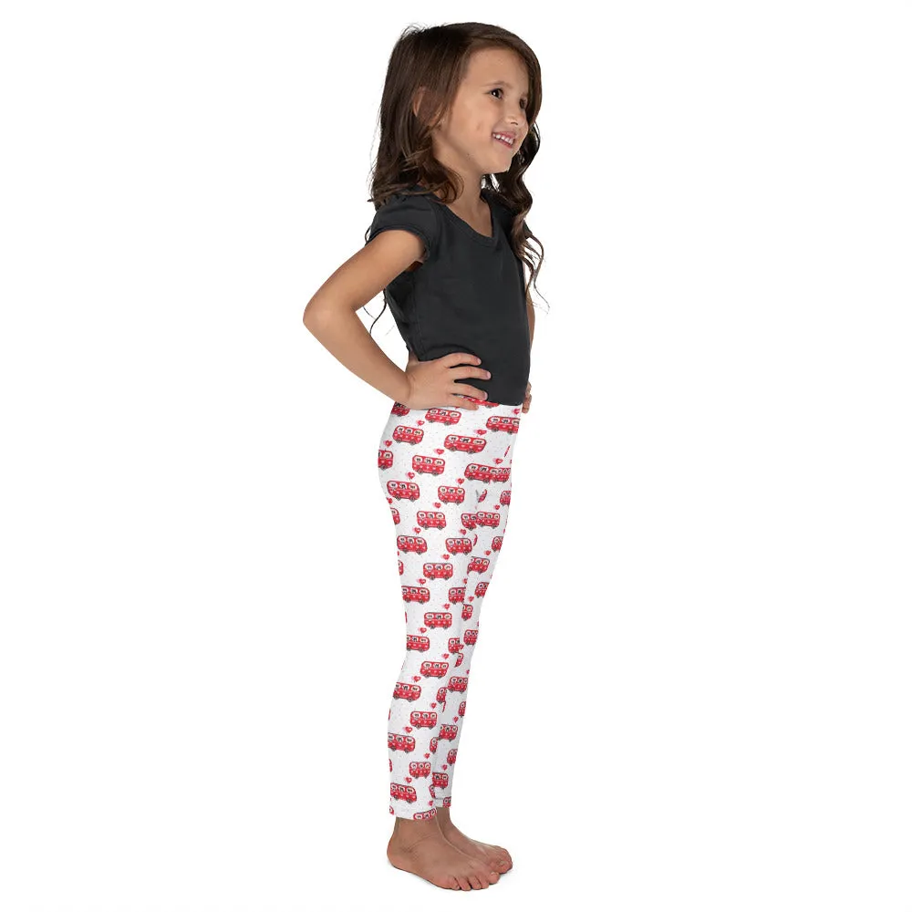 Kitty Love Bus - Valentine's Day - Kid's Leggings