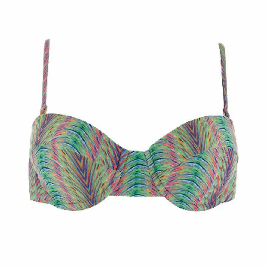 L Space Demi Underwire Bandeau Womens Bikini Tops