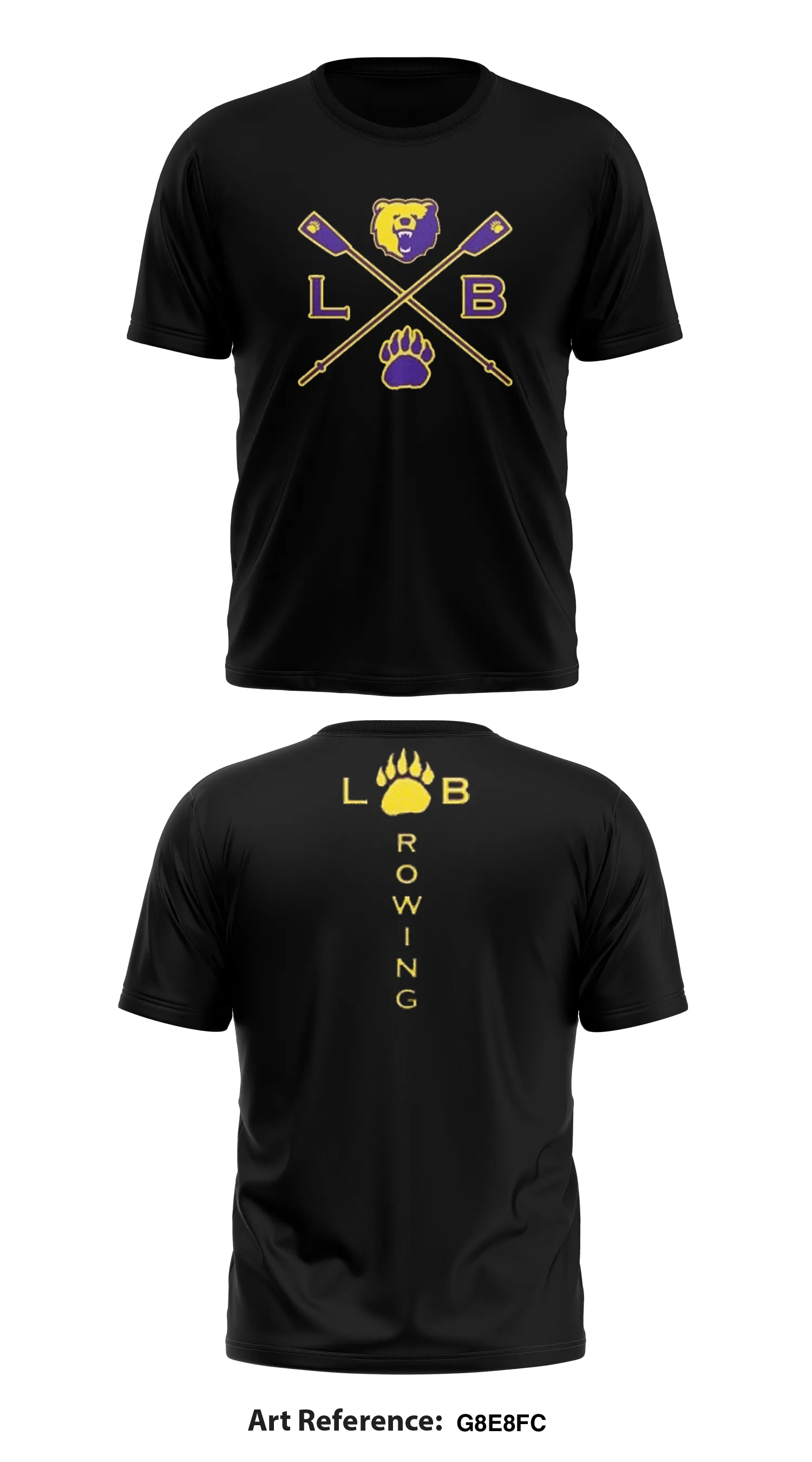 Lake Braddock Crew Team Core Men's SS Performance Tee - G8e8Fc
