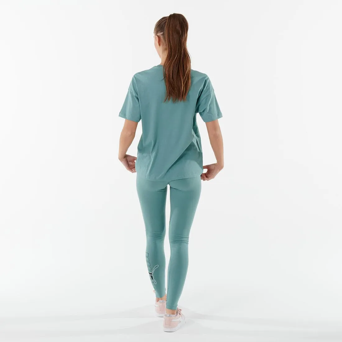Legging PUMA fitness long coton femme vert