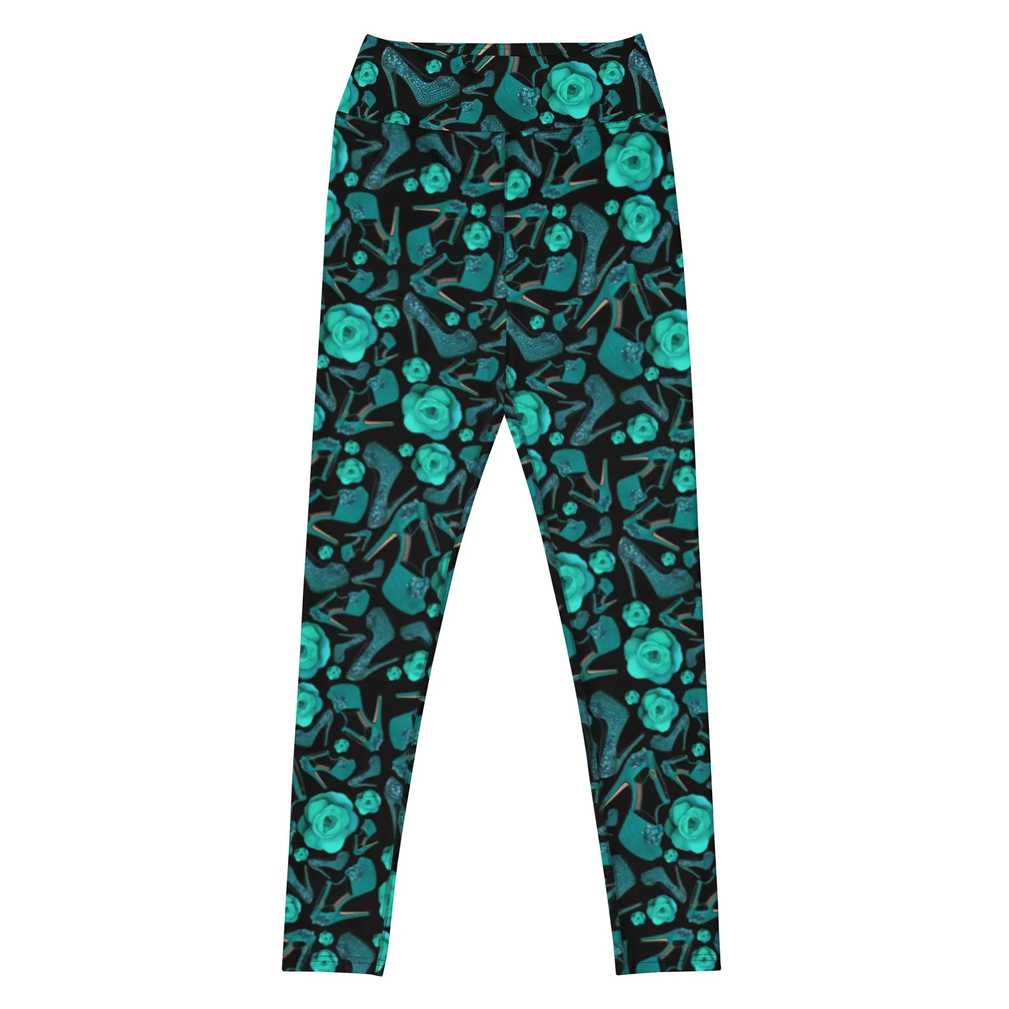 Leggings 'Rose verdi'