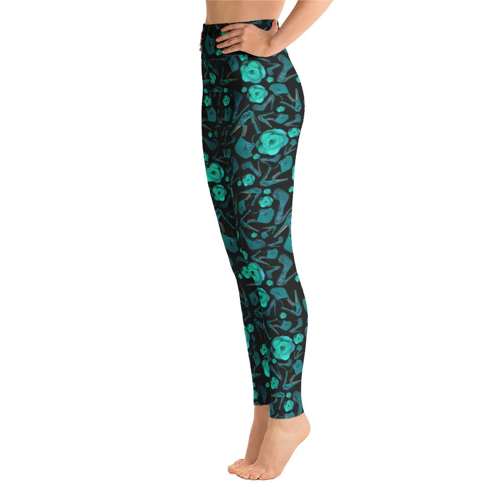 Leggings 'Rose verdi'