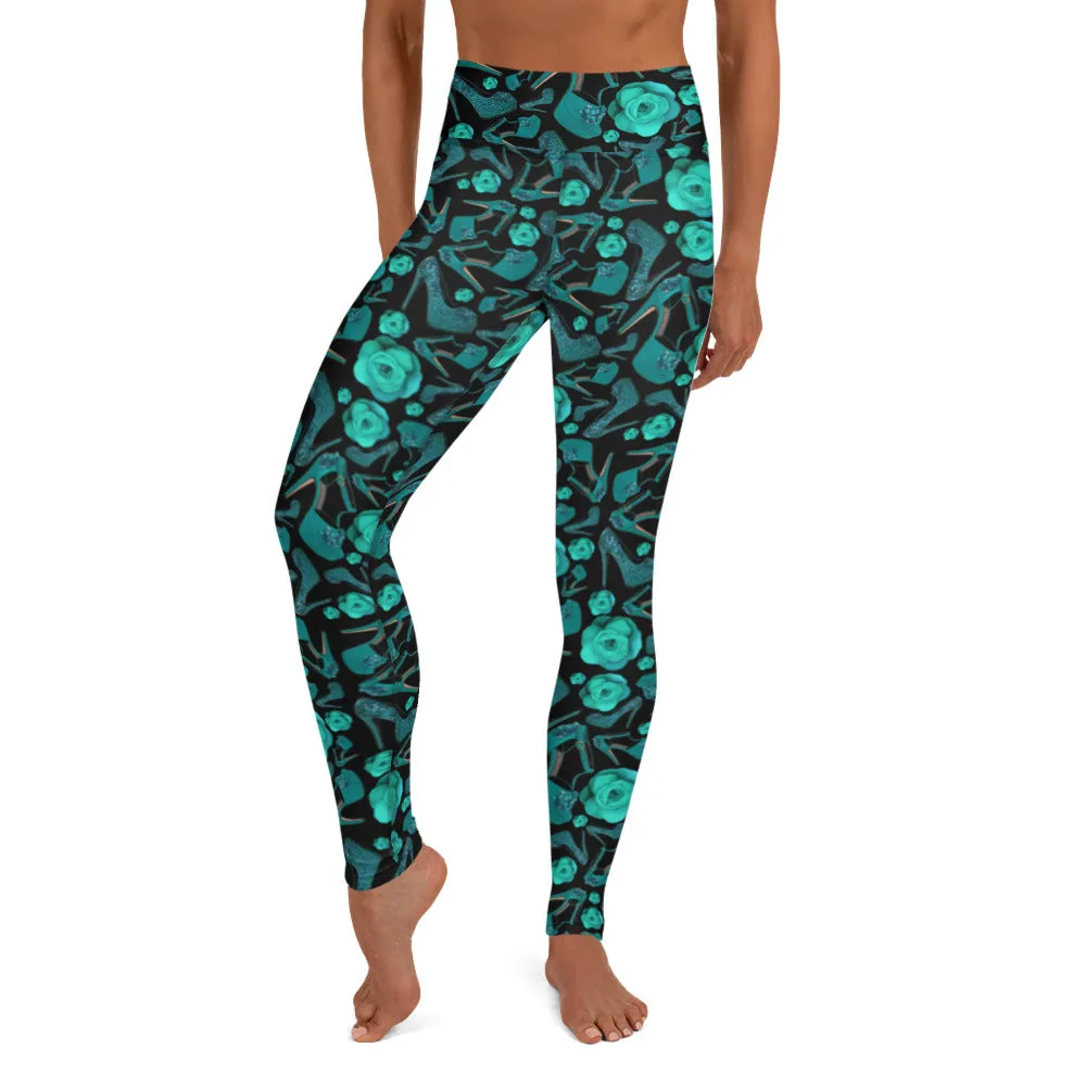 Leggings 'Rose verdi'
