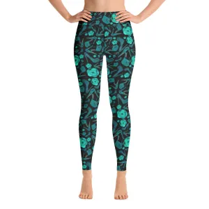 Leggings 'Rose verdi'