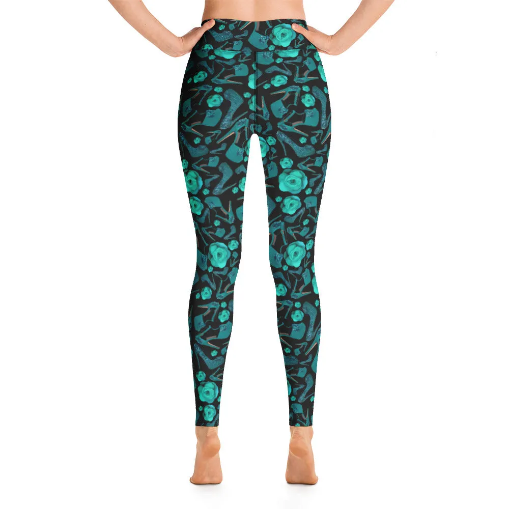 Leggings 'Rose verdi'