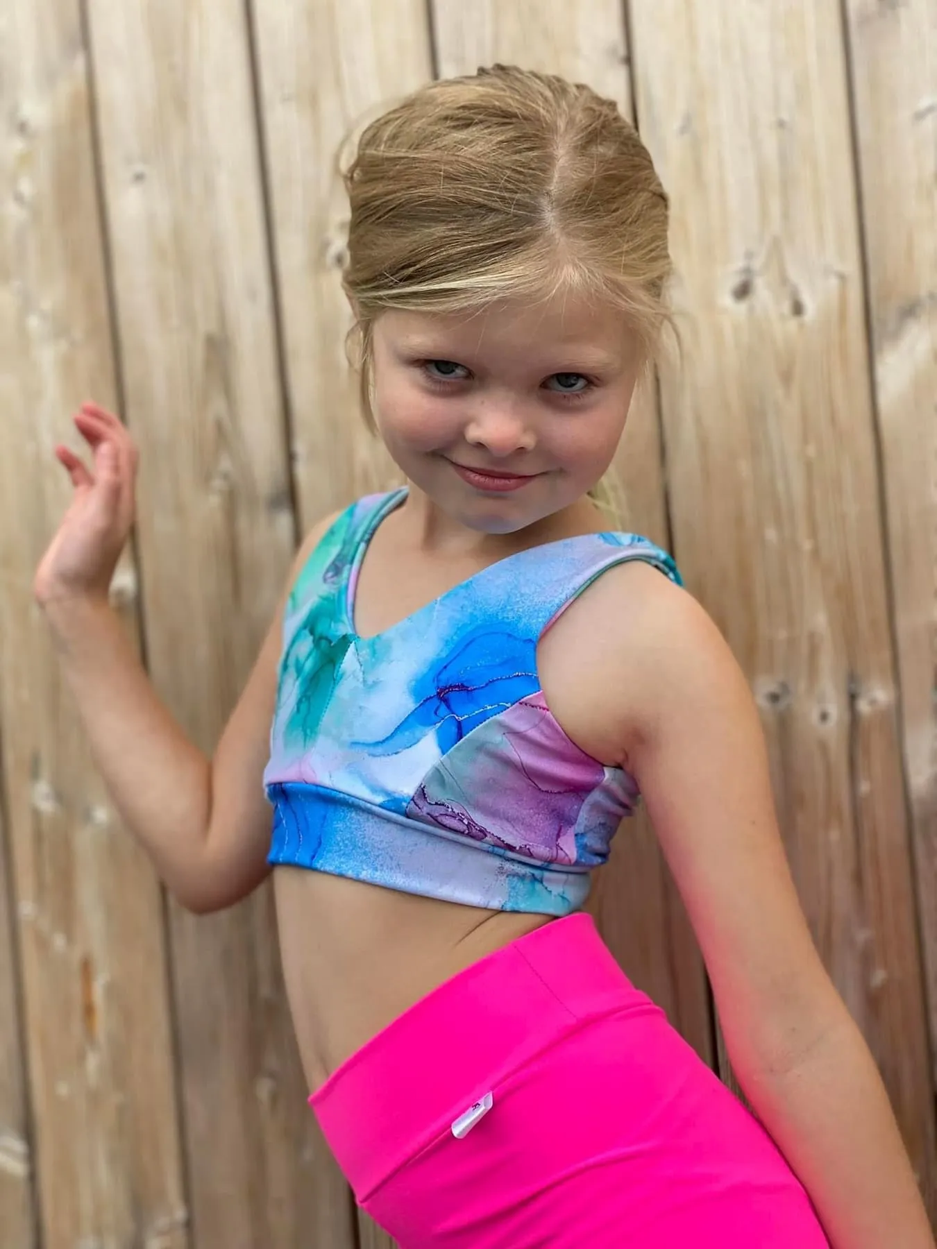 Lil Blackcomb Bralette - {black with myster band}