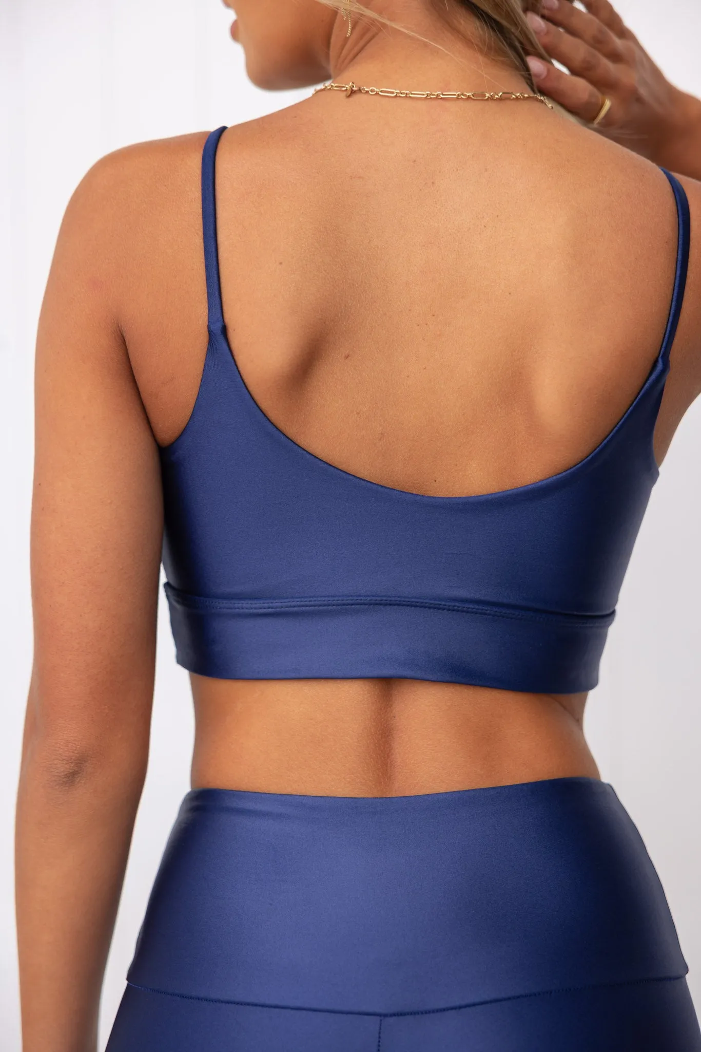 Liquid Flow Bra  - Navy