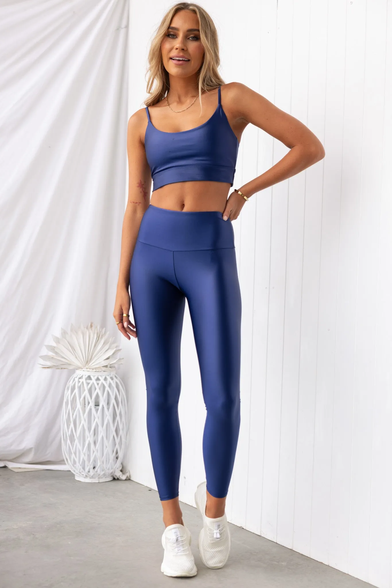 Liquid Flow Bra  - Navy
