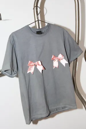 Liv Top with Nipple Bows in Stone