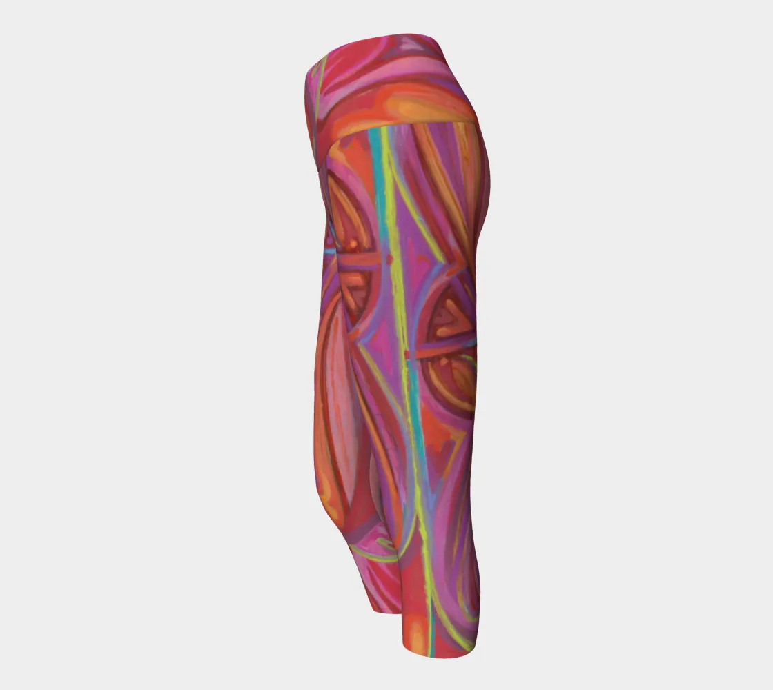 Love God Love People Yoga Capris