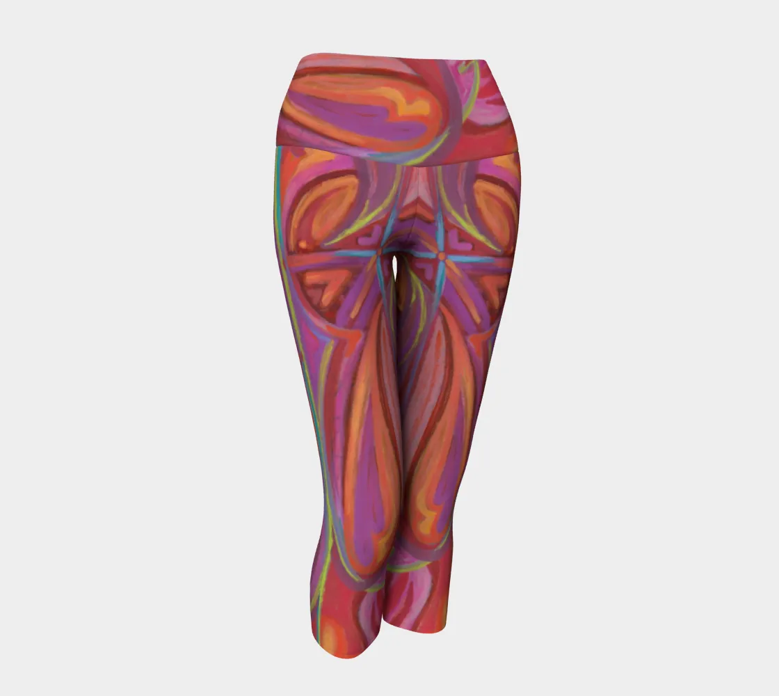 Love God Love People Yoga Capris